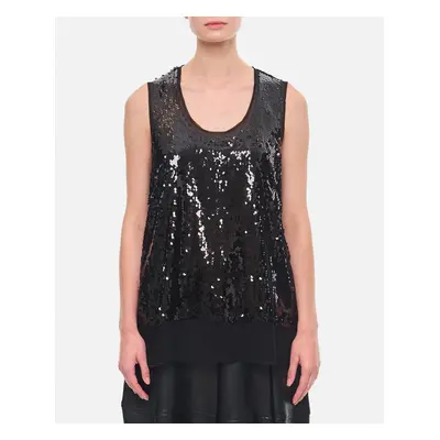 Comme Des Garçons | Canotta Con Paillettes | Nero | Donna