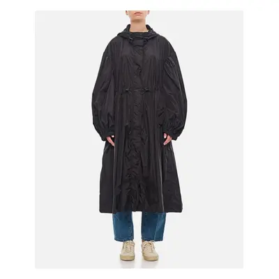 Simone Rocha | Parka Con Maniche Lunghe A Sbuffo E Abbottonatura | Nero | Donna