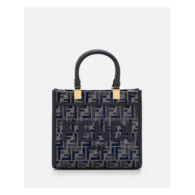 Fendi | Fendi Sunshine Borsa Shopping | Blu | Donna