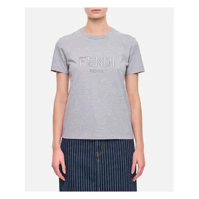 Fendi | Fendi Roma Jersey T-shirt | Grigio | Donna