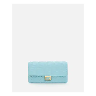 Fendi | Ff Nappa Matisse Portafoglio Con Catena | Azzurro | Donna