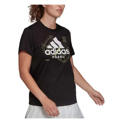 T-shirt Da Donna Adidas Padel Graphic Nera