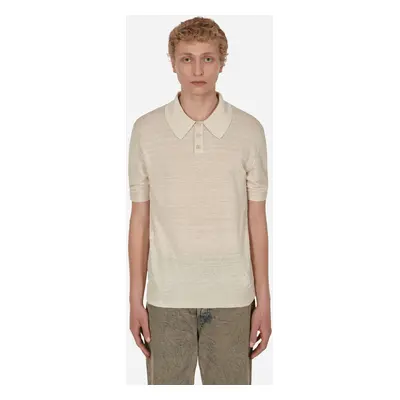 Linen Polo Shirt White