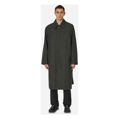 Glen Check Mac Coat Charcoal