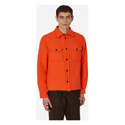 Woolrich Wool Overshirt Orange