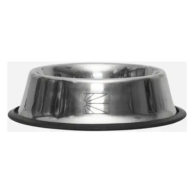 Keep Dancing Dog Bowl Metal Silver