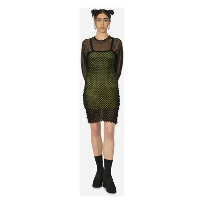 Mini Spikes Dress Black / Yellow