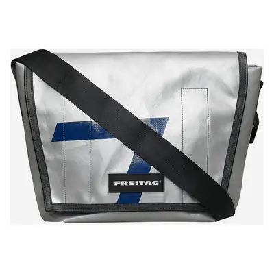 F14 Dexter Slim Messenger Bag Silver