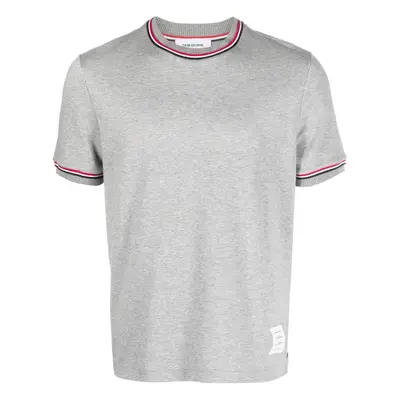 THOM BROWNE - T-shirt In Cotone Con Motivo Rwb