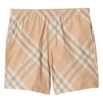 BURBERRY - Shorts Mare Con Motivo Check