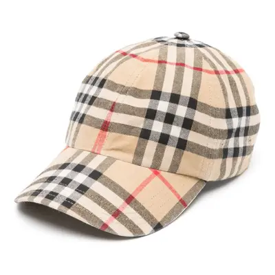 BURBERRY - Cappello Baseball Con Motivo Check