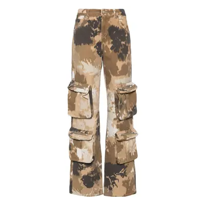 BLUMARINE - Pantalone Cargo Con Stampa Camouflage