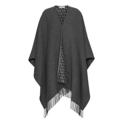 VALENTINO - Poncho Toile Iconographe In Lana E Seta