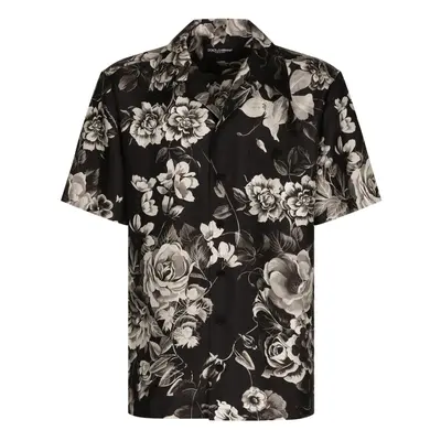 DOLCE & GABBANA - Camicia In Seta Con Stampa Fiori