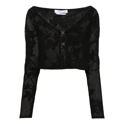 BLUMARINE - Cardigan Crop Ricamato