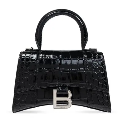 BALENCIAGA - Borsa Hourglass Xs In Pelle