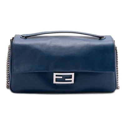 FENDI - Borsa Baguette Chain Grande In Pelle