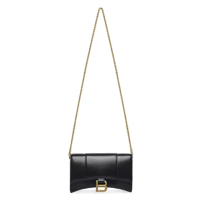 BALENCIAGA - Mini Borsa Hourglass In Pelle