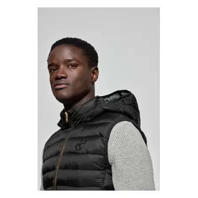 Polo Club - Uomo - Gilet Ultralight Pau Nero Con Cappuccio Rimovibile E Ricamo Pc