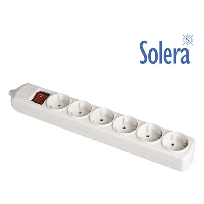 Base bipolare uscite con interruttore luminoso Solera T/T laterale 16A 250V colore bianco [E3-41