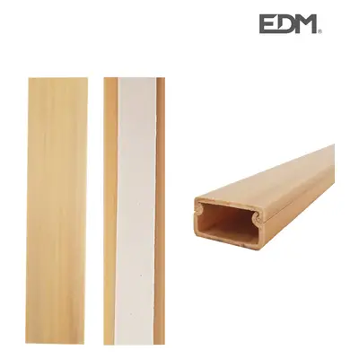 Mini Canale Adesivo 2Mts 19X11mm Legno Chiaro ((Prezzo al Metro)) [E3-66093]