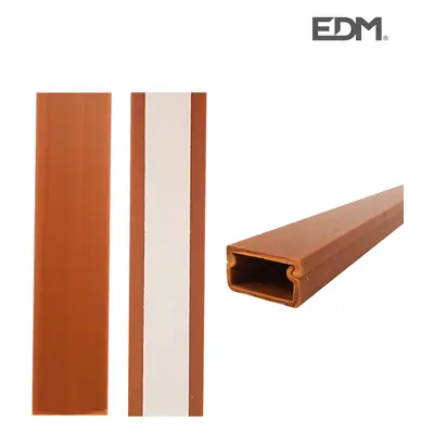 Mini Canale Adesivo 2Mts 19X11mm Legno Scuro ((Prezzo al Metro)) [E3-66092]