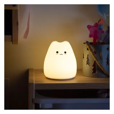 Lampada notturna \'Gatto\' per comodino bambini LED, luce notturna e ricaricabile