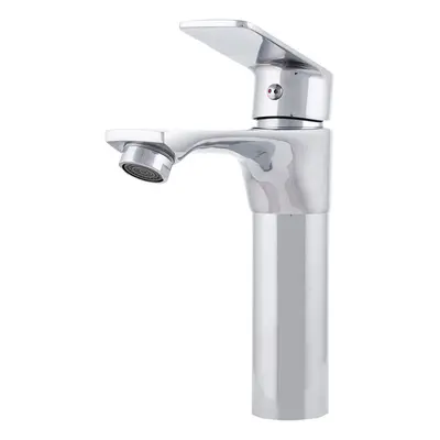 Rubinetto per lavabo in ottone / zinco, cromato, acqua calda e fredda, tubi flessibili, beccucci