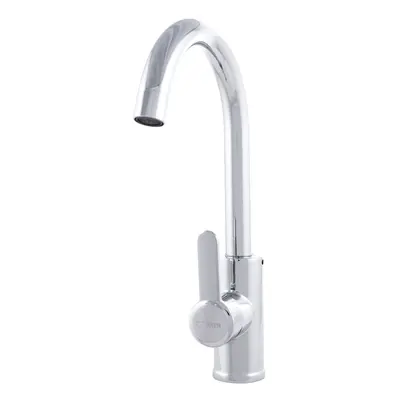 Rubinetto per lavabo Lega di zinco, cromo, acqua calda e fredda, tubi flessibili, bocca alta, ma