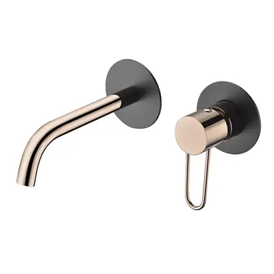 Lavabo Monocomando Incasso Milos Black Gold Rose [GLI019/NOR]