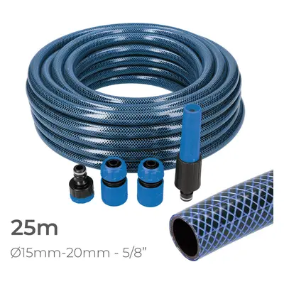 Kit Tubo Giardino Interno Blu Ø15mm. Rotolo esterno Ø20Mm (5/8\') 25M con accessori EDM [E3-7409