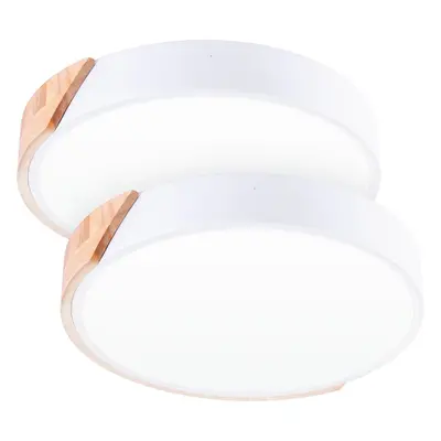 Confezione da Plafoniere LED 18W 1.800Lm Rotonda BiColor "Veronica" CCT Selezionabile 40.000H [H