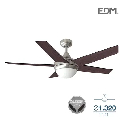 Ventilatore da soffitto modello Adriatico Wengue/Nichel satinato Potenza: 60W con telecomando [E