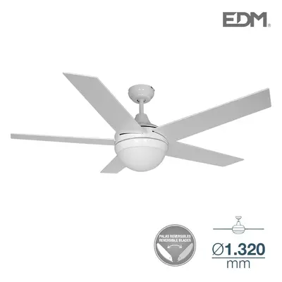 Ventilatore da Soffitto Modello Adriatico Bianco Potenza: 60W con Telecomando [E3-33988]