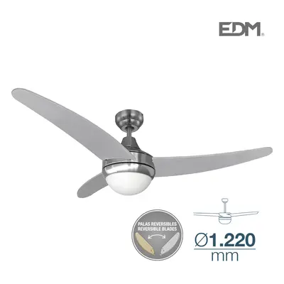 Ventilatore da soffitto modello Aegean Chrome Potenza: W con telecomando [E3-33804]