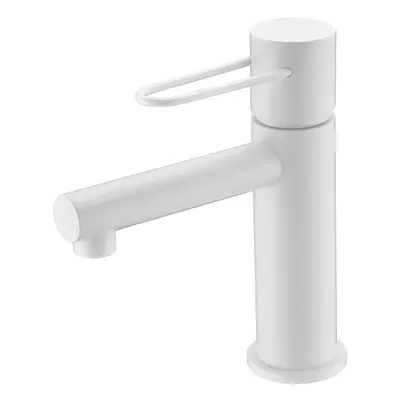 Miscelatore lavabo Milos bianco opaco [BDY027-1BL]