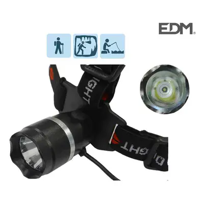 Lampada frontale LED Cree 3W 150Lm con Zoom. [E3-36059]