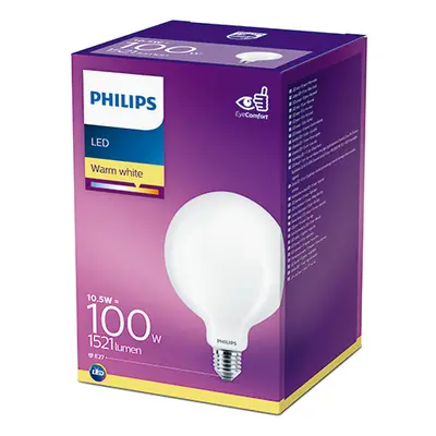 Lampadina LED Philips E27 G120 10.5W 1521Lm 2700K [PH-929002067801]