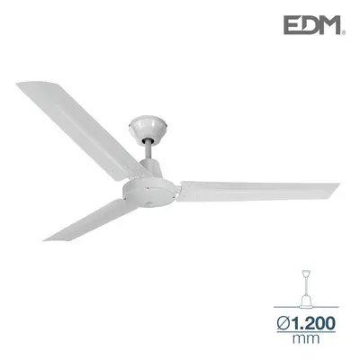 Ventilatore da soffitto modello mini industriale bianco Potenza: W con controller a parete [E3-3