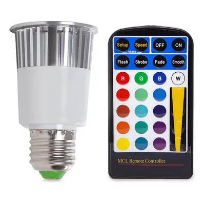 Lampadina LED E27 5W RGB Telecomando 40.000H [PL187221-E27]