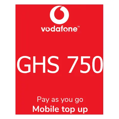 Vodafone 750 GHS Mobile Top-up GH