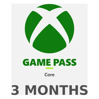 XBOX Game Pass Core 3 Months Subscription Card AU