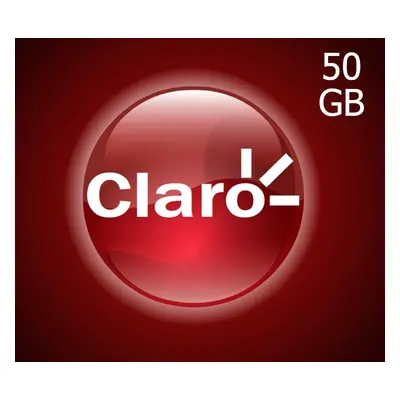 Claro 50GB Data Mobile Top-up PR