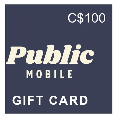 Public Mobile PIN C$100 Gift Card CA