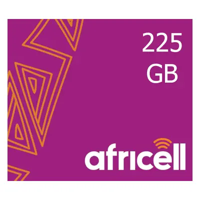 Africell 225 GB Data Mobile Top-up CG