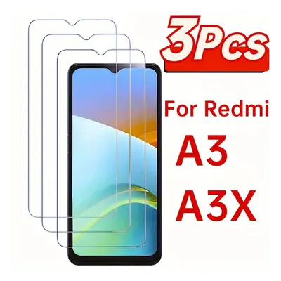 TEMU 3-pack Tempered Glass Screen Protectors For Xiaomi A3/a3x, 9h Hardness, , , -free Installat