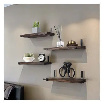 4pcs, Floating Shelves, Wall Shelf, Suitable For Bedroom, Living Room, Kitchen, Bathroom, Office