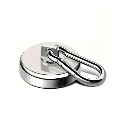 2pcs Heavy Duty Magnetic Hooks, 99lbs Neodymium Magnets With Carabiner - Bbq, Hanging, Cruise, K