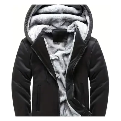 Men's Winter Thick And Padded Warm Zip Up Hooded Jacket Best Sellers