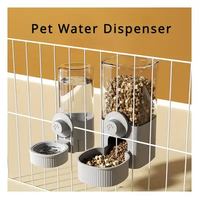 TEMU 2pcs Hanging Automatic Pet Food Feeder And Water Dispenser, Gravity Rabbit Rutin Waterer Se